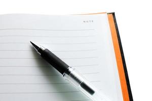 Stift und Notizbuch