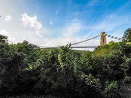 HDR-Clifton-Hängebrücke in Bristol foto