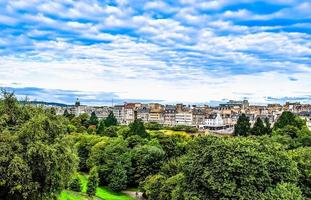 HDR-Ansicht von Edinburgh foto