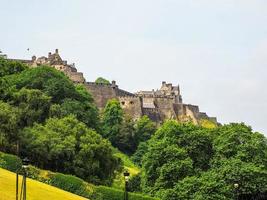 hdr edinburgh castle in schottland foto