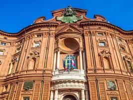 hdr palazzo carignano turin foto