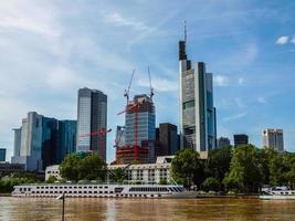 hdr-ansicht von frankfurt, deutschland foto