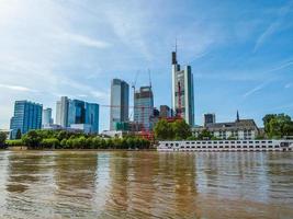 hdr-ansicht von frankfurt, deutschland foto