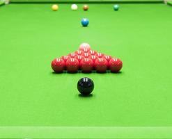 Snooker bereit, neues Spiel zu beginnen foto