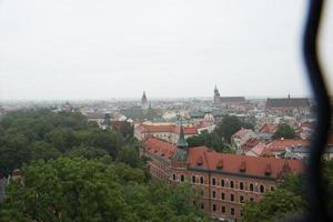 Luftaufnahme von Krakau, Polen foto