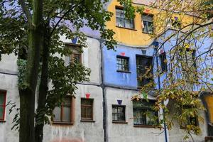 hundertwasserhaus in wien, österreich foto