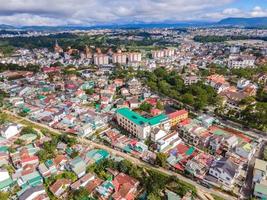 da lat city, vietnam - 15. juli 2022 landschaft in der stadt da lat city, vietnam ist ein beliebtes touristenziel. Touristenstadt im entwickelten Vietnam. foto