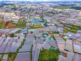 da lat city, vietnam - 15. juli 2022 landschaft in der stadt da lat city, vietnam ist ein beliebtes touristenziel. Touristenstadt im entwickelten Vietnam. foto