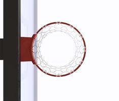Basketballkorb Basketballnetz. 3D-Rendering foto