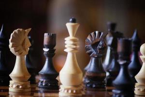 Schachbrettfigurenspiel Konfrontation