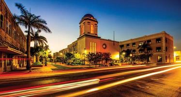 historischer marktplatz brownsville texas foto