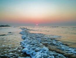 Sonnenaufgang am Meer, Wildwood, New Jersey foto