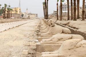 Allee der Sphinxe im Luxor-Tempel, Luxor, Ägypten foto