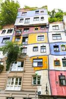 hundertwasserhaus in wien, österreich foto