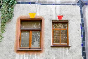 hundertwasserhaus in wien, österreich foto