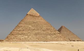 Chephren-Pyramide im Pyramidenkomplex von Gizeh, Kairo, Ägypten foto