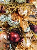 goldener weihnachtsbaum foto