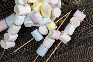 mehrfarbiger süßer weicher Marshmallow foto