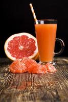 Grapefruitsaft, Nahaufnahme foto