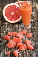 Grapefruitsaft, Nahaufnahme foto