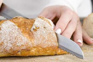 weiches Brot, Nahaufnahme foto