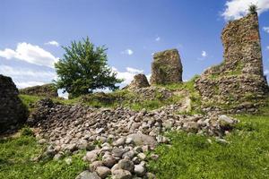 Ruinen einer Festung oder Burg foto