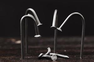 Nägel aus Stahlmetall für Bauzwecke foto