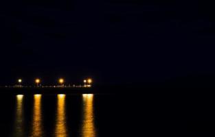 die Lichter auf dem Pier foto