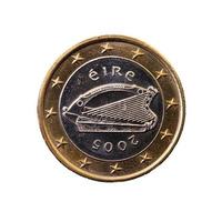Münze im Wert von einem Euro foto