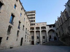 Plaza del Rey im gotischen Viertel von Barcelona, Spanien foto