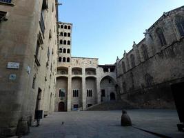 Straßen und Ecken des gotischen Viertels von Barcelona, Spanien foto