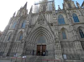 gotische kathedrale der stadt barcelona foto