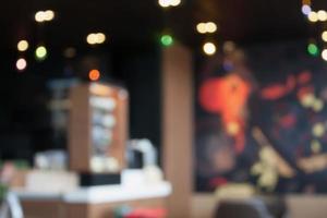 Coffeeshop unscharfen Hintergrund foto