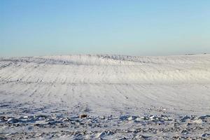 Winterlandschaft, ein Feld foto