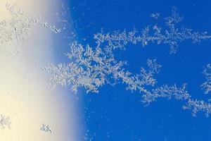 Frost auf dem Glas foto