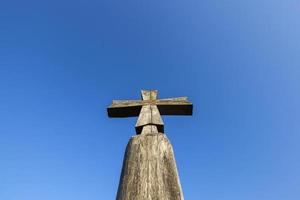 Holzkreuz, Nahaufnahme foto