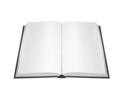 Buch mit leeren Seiten öffnen foto