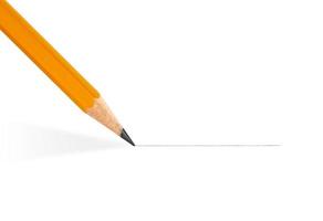 Bleistift lokalisiert auf reinem weißem Hintergrund