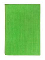 Vintage Buchumschlag grün isoliert auf weiß