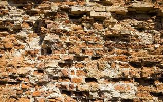 bröckelnde alte Mauer foto