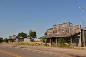 verlassene Geisterstadt im malerischen South Dakota foto