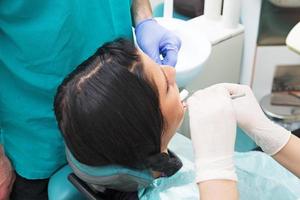 in der Zahnarztpraxis foto