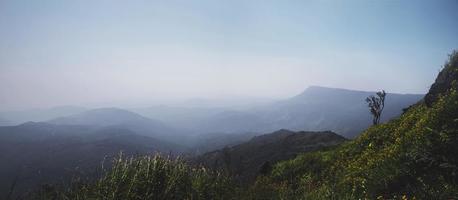 Landschaft Naturansicht Himmel Berg. Bergblick .asia tropisch. Landschaft Berg Natur. Thailand foto