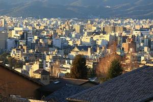 kyoto, japan - stadt in der region kansai. foto