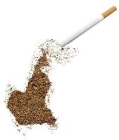 Zigarette und Tabak in Kamerunform (Serie) foto