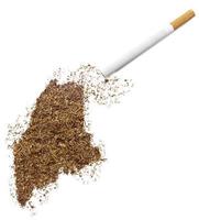 Zigarette und Tabak in Form von Maine (Serie) foto