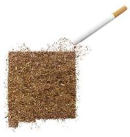 Zigarette und Tabak in Form von New Mexico (Serie)