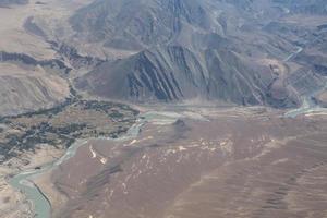 Gebirgszug, Leh, Ladakh, Indien foto