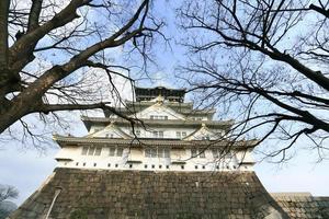 Burg von Osaka in Osaka, Japan foto