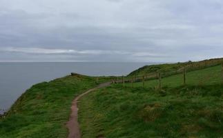 Wanderweg von Küste zu Küste auf den Meeresklippen von St. Bees foto